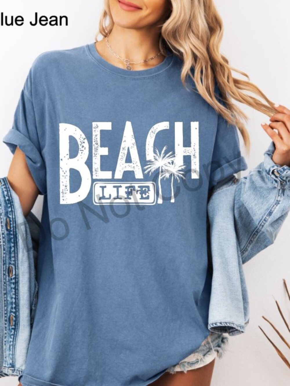 Comfort Colors Beach Life Shirt Women Summer Vacation Tee Coastal Graphic Palm T
